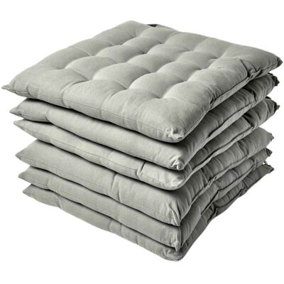 Homescapes Modèle Gris 40 x 40 cm Coussin de siège avec sangles - Coussin - Publicité Homescapes Modèle Gris 40 x 40 cm Coussin de siège avec sangles - Coussin - Publicité