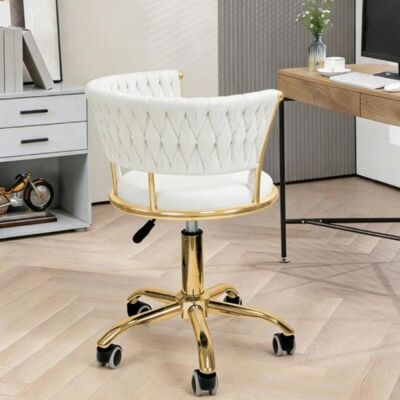 MIPAN.Chaise de Bureau Beige - Fauteuil de Bureau Ergonomique - Avce roulettes - Siège Pivotant + Réglable(63-76 cm) - Max:120Kg Beige - Publicité MIPAN.Chaise de Bureau Beige - Fauteuil de Bureau Ergonomique - Avce roulettes - Siège Pivotant + Réglable(63-76 cm) - Max:120Kg Beige - Publicité