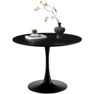 EGGREE Table à Manger Ronde Moderne Ø 100 cm Bureau Table de Bar pour 4 Personnes Noir - Publicité EGGREE Table à Manger Ronde Moderne Ø 100 cm Bureau Table de Bar pour 4 Personnes Noir - Publicité