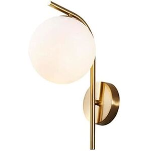 HONO Lampe Murale De Créativité Moderne Avec Abat-Jour En Verre Boule Pour Chambre Salon Couloir Art Mural Jaune - Publicité HONO Lampe Murale De Créativité Moderne Avec Abat-Jour En Verre Boule Pour Chambre Salon Couloir Art Mural Jaune - Publicité