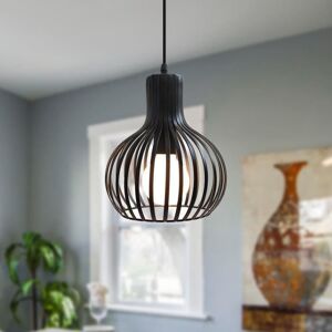 Lampe Suspension - IDEGU - E27 - Métal Noir - Style Industriel - Vintage - 1 Ampoule Noir - Publicité Lampe Suspension - IDEGU - E27 - Métal Noir - Style Industriel - Vintage - 1 Ampoule Noir - Publicité