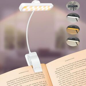 AUDEN COSMA Lampe de Lecture 24 LED Liseuse Clip Rechargeable 3 Couleurs & 5 Luminosité 360° Cou Flexible Portable pour Lire au Lit Blanc Blanc - Publicité AUDEN COSMA Lampe de Lecture 24 LED Liseuse Clip Rechargeable 3 Couleurs & 5 Luminosité 360° Cou Flexible Portable pour Lire au Lit Blanc Blanc - Publicité