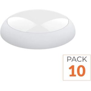 Appliques murales LED - SILAMP - Pack 10 applique ronde CCT ajustable - 20W/16W/12W - 3000/4000/6000K - IP65 Blanc - Publicité Appliques murales LED - SILAMP - Pack 10 applique ronde CCT ajustable - 20W/16W/12W - 3000/4000/6000K - IP65 Blanc - Publicité