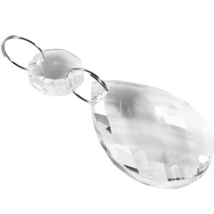 ESTINK 10Pcs Prismes en cristal de verre clair pour lustre pendentifs gouttes de lampe accessoires de bricolage 130094 Blanc - Publicité ESTINK 10Pcs Prismes en cristal de verre clair pour lustre pendentifs gouttes de lampe accessoires de bricolage 130094 Blanc - Publicité