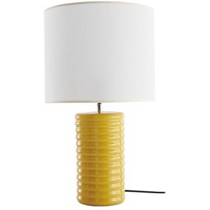 Lampe de table en céramique jaune Miliboo - Style vintage 70s - Publicité Lampe de table en céramique jaune Miliboo - Style vintage 70s - Publicité