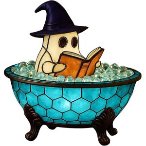 KCVV Lumière fantôme LED lampe de bain à bulles lampe de lecture décoration de salle de bain mystérieuse Bleu - Publicité KCVV Lumière fantôme LED lampe de bain à bulles lampe de lecture décoration de salle de bain mystérieuse Bleu - Publicité