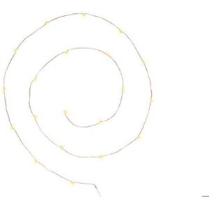 Guirlande lumineuse 20 Micro-Led - Cuivre/Blanc chaud - Atmosphera Orange - Publicité Guirlande lumineuse 20 Micro-Led - Cuivre/Blanc chaud - Atmosphera Orange - Publicité