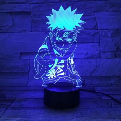 3D Lampes Illusions Optiques Naruto Lampe Veilleuse LED 7 couleurs Touch Mood Lamp de Table Cadeau De Noël Bleu - Publicité 3D Lampes Illusions Optiques Naruto Lampe Veilleuse LED 7 couleurs Touch Mood Lamp de Table Cadeau De Noël Bleu - Publicité