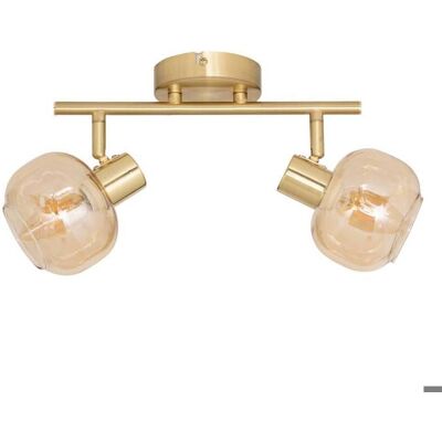 ATMOSPHERA CRÉATEUR D'INTÉRIEUR Applique murale/plafonnier Pilia ambre 28x11cm - Atmosphera Créateur dintérieur Rouge - Publicité ATMOSPHERA CRÉATEUR D'INTÉRIEUR Applique murale/plafonnier Pilia ambre 28x11cm - Atmosphera Créateur dintérieur Rouge - Publicité