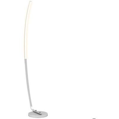 Lampadaire LED - HOMCOM - 3 niveaux de luminosité réglables - lampe sur pied - 46 x 25 x 147 cm - argenté Blanc - Publicité Lampadaire LED - HOMCOM - 3 niveaux de luminosité réglables - lampe sur pied - 46 x 25 x 147 cm - argenté Blanc - Publicité