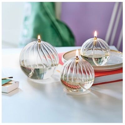 NATURE ET DÉCOUVERTES Lampes a poser - Nature & Découvertes : Trio de lampes à huile - Transparent Blanc - Publicité NATURE ET DÉCOUVERTES Lampes a poser - Nature & Découvertes : Trio de lampes à huile - Transparent Blanc - Publicité