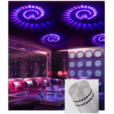 SANS MARQUE Applique murale ou plafond LED décorative Spirale Pourpre Violet - Publicité SANS MARQUE Applique murale ou plafond LED décorative Spirale Pourpre Violet - Publicité