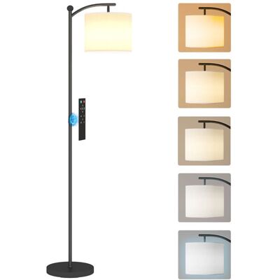 Lampadaire - HOMCOM- dimmable 2 températures de couleur - télécommande minuterie de 60 minutes 160 cm - noir Noir - Publicité Lampadaire - HOMCOM- dimmable 2 températures de couleur - télécommande minuterie de 60 minutes 160 cm - noir Noir - Publicité
