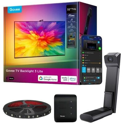 Govee H6097 Éclairage TV arrière - RGBICW, Wi-Fi+Bluetooth, 40-50 Pouces - Publicité Govee H6097 Éclairage TV arrière - RGBICW, Wi-Fi+Bluetooth, 40-50 Pouces - Publicité