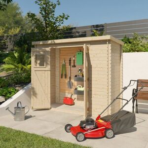 trigano Abri de jardin - bois brut - 3 m² Marron - Publicité trigano Abri de jardin - bois brut - 3 m² Marron - Publicité