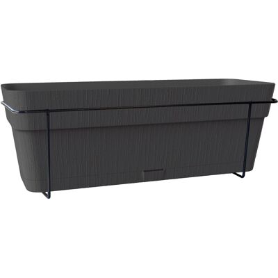 STEFANPLAST Balconnière ETHICA - 9 L - 50x18 x h17 cm - Graphit Gris - Publicité STEFANPLAST Balconnière ETHICA - 9 L - 50x18 x h17 cm - Graphit Gris - Publicité