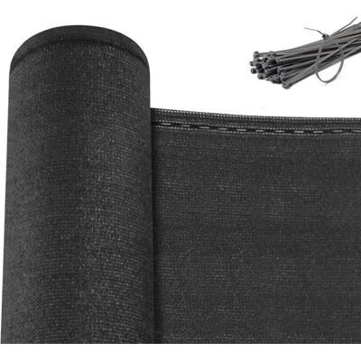 WOLTU Brise Vue Clôture Jardin Extérieure en HDPE 280g/m² Protection Contre Soleil Vent UV 1x20 m Anthracite W0UETT0091 Noir - Publicité WOLTU Brise Vue Clôture Jardin Extérieure en HDPE 280g/m² Protection Contre Soleil Vent UV 1x20 m Anthracite W0UETT0091 Noir - Publicité