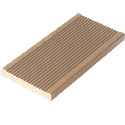 44718 Plinthe finition terrasse bois composite - L: 200 cm - l: 5.5 cm - E: 1 cm - Beige clair Beige - Publicité 44718 Plinthe finition terrasse bois composite - L: 200 cm - l: 5.5 cm - E: 1 cm - Beige clair Beige - Publicité