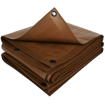 Bâche de protection extérieur 140 g/m2 TERRE JARDIN 6 x 15 m marron Marron - Publicité Bâche de protection extérieur 140 g/m2 TERRE JARDIN 6 x 15 m marron Marron - Publicité