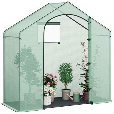 Serre de Jardin WOLTU Serre Tomate Bâche en PE Cadre en Acier Porte Zippée 200x80x200cm Vert W0UETT0810 Vert - Publicité Serre de Jardin WOLTU Serre Tomate Bâche en PE Cadre en Acier Porte Zippée 200x80x200cm Vert W0UETT0810 Vert - Publicité