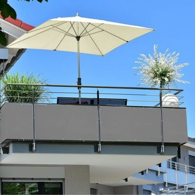 KARAT Protection anti regard ultra résistant Cordon de fixation inclus Gris clair 90 x 500 cm Gris - Publicité KARAT Protection anti regard ultra résistant Cordon de fixation inclus Gris clair 90 x 500 cm Gris - Publicité