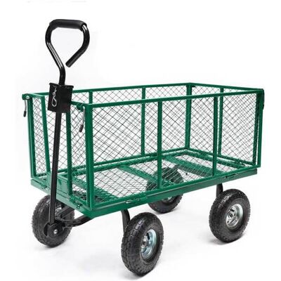 Chariot de jardin en métal Terre Jardin - Pliable, 300kg - Publicité Chariot de jardin en métal Terre Jardin - Pliable, 300kg - Publicité