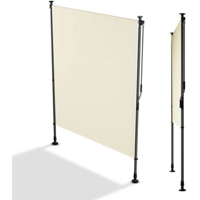 Juskys Marquise verticale Barbados 150x310 cm Beige - store vertical sans perçage protection solaire brise-vue anti-UV déperlant Beige - Publicité Juskys Marquise verticale Barbados 150x310 cm Beige - store vertical sans perçage protection solaire brise-vue anti-UV déperlant Beige - Publicité