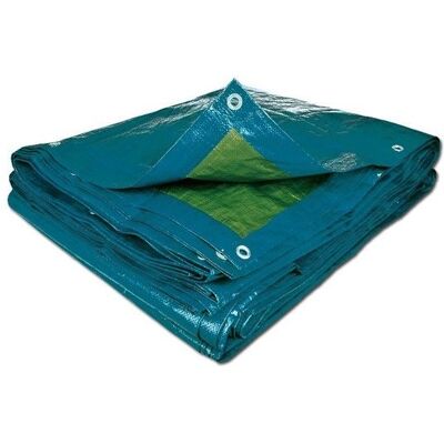 Bâche multi-usage 70g/m2 TERRE JARDIN 20 m² - Œillets métalliques - Bleue Bleu - Publicité Bâche multi-usage 70g/m2 TERRE JARDIN 20 m² - Œillets métalliques - Bleue Bleu - Publicité