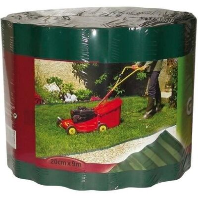 Bordure gazon - NORTENE - 20 cm x 9 m - Plastique PET - Vert Vert - Publicité Bordure gazon - NORTENE - 20 cm x 9 m - Plastique PET - Vert Vert - Publicité