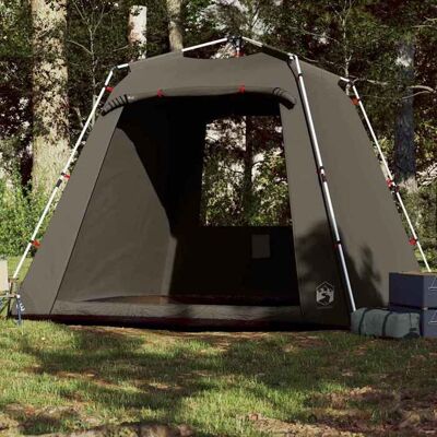 vidaXL Tente de pêche 4 personnes marron libération rapide tente de camping tente de jardin abri dextérieur abri de 4005330 Marron - Publicité vidaXL Tente de pêche 4 personnes marron libération rapide tente de camping tente de jardin abri dextérieur abri de 4005330 Marron - Publicité