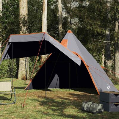 vidaXL Tente tipi gris 5 personnes Imperméable - Publicité vidaXL Tente tipi gris 5 personnes Imperméable - Publicité