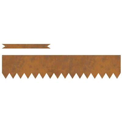 vidaXL Acier galvanisé durable Bordure de jardin - Type de Jardin - Publicité vidaXL Acier galvanisé durable Bordure de jardin - Type de Jardin - Publicité
