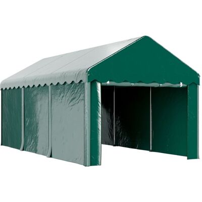 Tente garage carport - Outsunny - 3 x 6m - 2 portes enroulables toile 200g PE pour voiture camion bateau - vert Vert - Publicité Tente garage carport - Outsunny - 3 x 6m - 2 portes enroulables toile 200g PE pour voiture camion bateau - vert Vert - Publicité