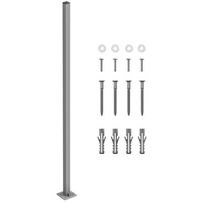 SONGMICS Barre-support pour fixer le store sans mur 115 x 115 x 152 cm GSA002 - Poteau de Fixation pour Store latéral Accessoire pour Bris Gris - Publicité SONGMICS Barre-support pour fixer le store sans mur 115 x 115 x 152 cm GSA002 - Poteau de Fixation pour Store latéral Accessoire pour Bris Gris - Publicité