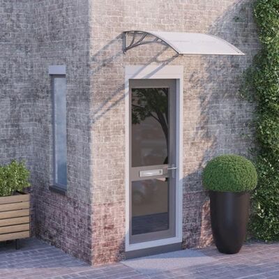 vidaXL Auvent de Porte Marquise Solaire avec Support Abri Protection contre Pluie Banne Entrée Porte Patio 100x75 cm 153589 Gris - Publicité vidaXL Auvent de Porte Marquise Solaire avec Support Abri Protection contre Pluie Banne Entrée Porte Patio 100x75 cm 153589 Gris - Publicité