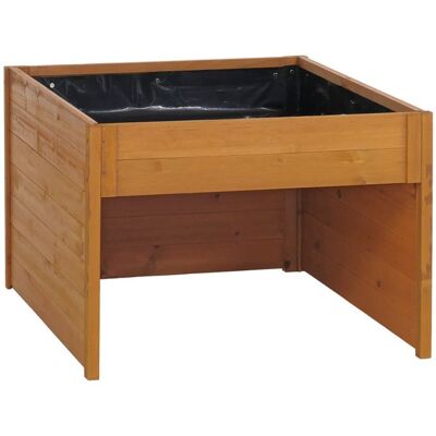 MENDLER Garage pour robot tondeuse avec bac à plantes HWC-Q17 abri tondeuse bois certifié FSCé 50x70x80 cm Marron - Publicité MENDLER Garage pour robot tondeuse avec bac à plantes HWC-Q17 abri tondeuse bois certifié FSCé 50x70x80 cm Marron - Publicité