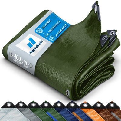KARAT Toile de protection 240 g/m² Vert 4 x 6 m - Publicité KARAT Toile de protection 240 g/m² Vert 4 x 6 m - Publicité
