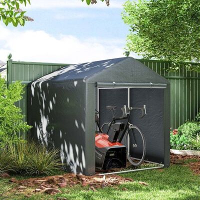 ZYNTHORIXZZ Plaque épaissie tente de garage 16 x 218 x 172 m tente de rangement avec Protection UV porte zippée garage en feuille étanch Gris - Publicité ZYNTHORIXZZ Plaque épaissie tente de garage 16 x 218 x 172 m tente de rangement avec Protection UV porte zippée garage en feuille étanch Gris - Publicité