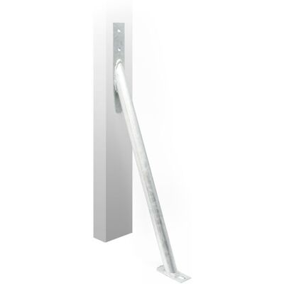 Wiltec Jambe de force 290 x 40 x 650 mm – en Acier galvanisé – Support pour clôture Ancre de sol pour poteau Brise-vent – Protection Gris - Publicité Wiltec Jambe de force 290 x 40 x 650 mm – en Acier galvanisé – Support pour clôture Ancre de sol pour poteau Brise-vent – Protection Gris - Publicité