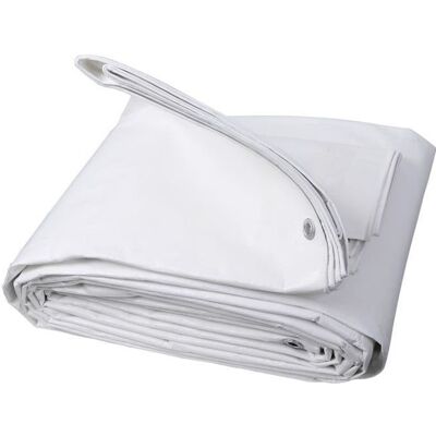 WOLTU Bâche de protection en polyéthylène Bâche d’extérieur Couverture de bateau280g-m2 2x3 mBlanc Blanc - Publicité WOLTU Bâche de protection en polyéthylène Bâche d’extérieur Couverture de bateau280g-m2 2x3 mBlanc Blanc - Publicité