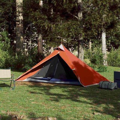 Tente de Camping vidaXL 1 Personne Orange Imperméable - Tente - Publicité Tente de Camping vidaXL 1 Personne Orange Imperméable - Tente - Publicité
