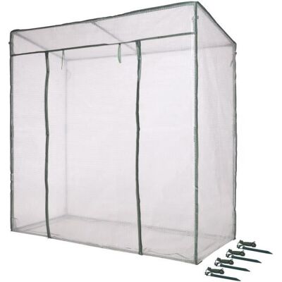 Nature Serre de jardin H200 x 198 x 78cm - 1.54m² Blanc - Publicité Nature Serre de jardin H200 x 198 x 78cm - 1.54m² Blanc - Publicité