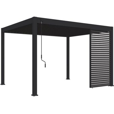 Panneau de Privacy Pergola Ombréa - Aluminium Fixe 1,3m Anthracite - Publicité Panneau de Privacy Pergola Ombréa - Aluminium Fixe 1,3m Anthracite - Publicité