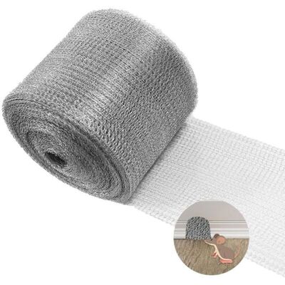 SANYU Barrière anti-rongeurs en acier inoxydable treillis métallique double couche 127 cm x 6 m pour fissures murales garage et jardin - Publicité SANYU Barrière anti-rongeurs en acier inoxydable treillis métallique double couche 127 cm x 6 m pour fissures murales garage et jardin - Publicité