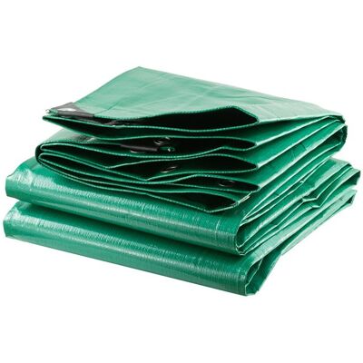 Bâche de protection imperméable anti-UV - TERRE JARDIN - 240 g/m² - 10 x 6 m - Polyéthylène renforcé -Noir et Vert Vert - Publicité Bâche de protection imperméable anti-UV - TERRE JARDIN - 240 g/m² - 10 x 6 m - Polyéthylène renforcé -Noir et Vert Vert - Publicité