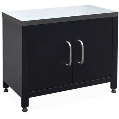 SWEEEK Module de cuisine extérieure acier L80cm GRIMAUD Noir - Publicité SWEEEK Module de cuisine extérieure acier L80cm GRIMAUD Noir - Publicité