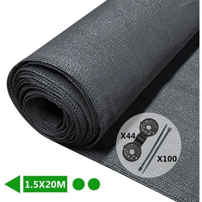 Vounot - Malla Sombreo y Ocultación - 1.5×20m - Privacy Screen - Publicité Vounot - Malla Sombreo y Ocultación - 1.5×20m - Privacy Screen - Publicité