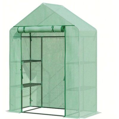 KARAT Serre de jardin Résistant aux UV Haute qualité 73 x 143 x 195 cm Vert - Publicité KARAT Serre de jardin Résistant aux UV Haute qualité 73 x 143 x 195 cm Vert - Publicité