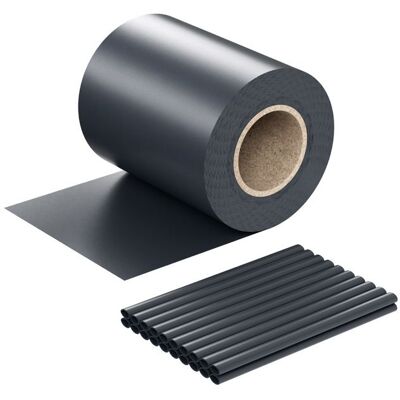 Wiltec Brise-vue en rouleau – anthracite – 35 m x 19 cm – en PVC 650 g/m² – avec 20 clips – Protection visuelle Pare-vue extérieur p Gris - Publicité Wiltec Brise-vue en rouleau – anthracite – 35 m x 19 cm – en PVC 650 g/m² – avec 20 clips – Protection visuelle Pare-vue extérieur p Gris - Publicité