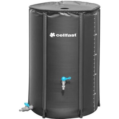 Collecteur deau de pluie pliable avec robinet Cellfast pour larrosage du jardin Capacité du réservoir 250L - Publicité Collecteur deau de pluie pliable avec robinet Cellfast pour larrosage du jardin Capacité du réservoir 250L - Publicité
